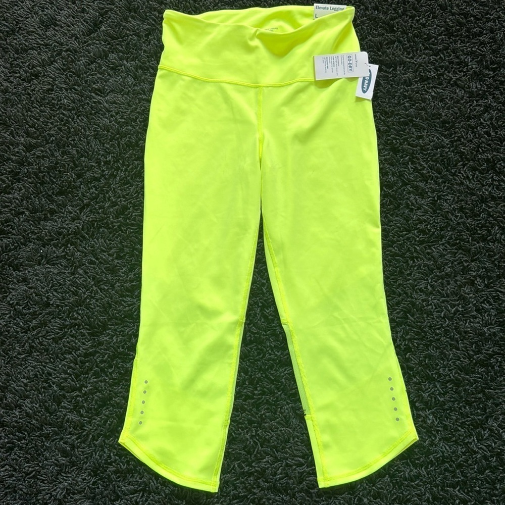 NWT🍍OLD NAVY ELEVATE LAEGGING🍍GO DRY🍍HIGH RISE🍍SZ L🍍@-9